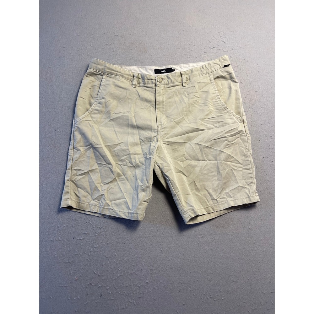 Vans Chino Shorts Cotton Twill Tan W38 Mens